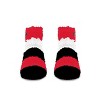NCAA San Diego State Aztecs Neapolitan Stride Fuzzy Socks: Ankle Knit Striped Design - 2 of 3
