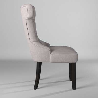 Manchester High Back Gray Upholstered Parsons Side Chair