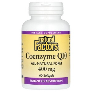 Natural Factors Coenzyme Q10, 400 mg, 60 Softgels - 1 of 4