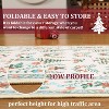 TackView Christmas Rug Washable, Non Slip Low Pile Christmas Tree & Floral Accent Carpet, for Living Room, Bedroom, Kitchen - 2 of 4