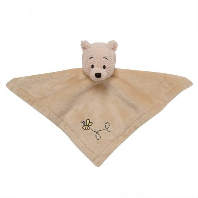 Tan Fleece Winnie the Pooh Baby Security Blanket