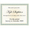 Great Papers Certificates 8.5" x 11" Westminster Green 6/Pack (963022) - 3 of 3