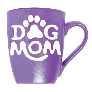 Elanze Designs Dog Mom Passion Purple 10 ounce New Bone China Coffee Cup Mug - 1 of 4