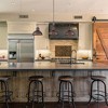 Rennnsan Vionix 35" W 3 -Light Dimmable Rustic Linear Kitchen Island Pendant in Dark Silver & Rustic Bronze - 3 of 4