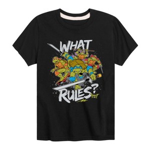 Boys' - Teenage Mutant Ninja Turtles - What Rules Short Sleeve Graphic T-Shirt - 1 of 4
