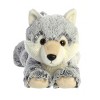Aurora Medium Winter Wolf Flopsie Adorable Stuffed Animal Gray 12" - 2 of 4