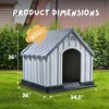 Ram Quality Products Outdoor Pet House Large Waterproof Dog Kennel Shelter, Gray - 3 of 4