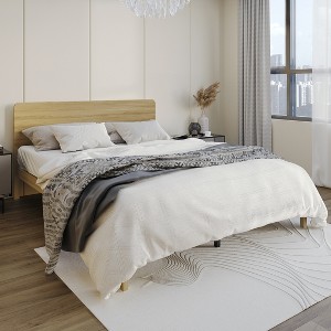 ChaletPosh Wooden Platform Bed - 1 of 4