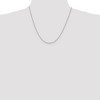 Black Bow Jewelry 1.5mm Sterling Silver, Round Solid Spiga Chain Necklace - 2 of 4