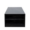 14.57in High LED Coffee Table ,Modern Coffee Tables for Living Room, , Storage Coffee Table, Small Coffee Table,with 2 Drawers and Open Side Shelf - 4 of 4