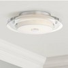 Possini Euro Design Clarival Modern Ceiling Light Flush Mount Fixture 12 1/2" Wide Chrome Dimmable LED Clear Ring White Acrylic Diffuser for Bedroom - 2 of 4