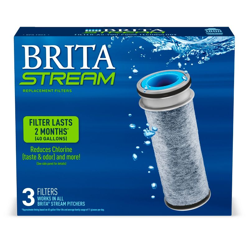 Brita Stream Pitcher Replacement Water Filter - 3ct, 3 of 6