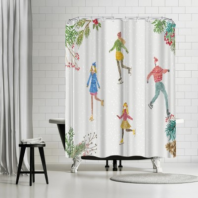 Snow Joy by PI Creative Holiday Collection Shower Curtain - Americanflat