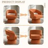 Kumasinova 360° Swivel Barrel Chair,Velvet Modern Accent Chair with Arm,Comfy Reading Chair for Living Room & Bedroom,Reception Room - 4 of 4
