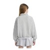 Converse® Girls' French Terry Quarter-Zip Sweatshirt - 2 of 3