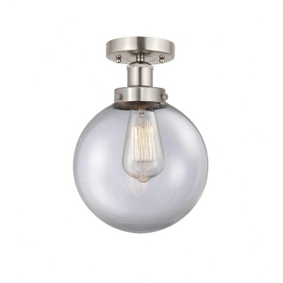 Beacon - 1 Light Semi-Flush Mount In Industrial Style-8.25 Inches Tall and 6.5 Inches Wide