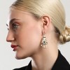 SOHI Women's California Gold The Hamsa Drop Earrings - 4 of 4
