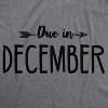 Maternity Due In January Funny T shirts Pregnant Shirts Announce Pregnancy Month Shirt - Crazy Dog Maternity T Shirt - 2 of 4