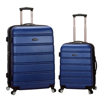 Rockland Melbourne Hardside Expandable Luggage with Spinner Wheels Blue 2 Piece (20/28)