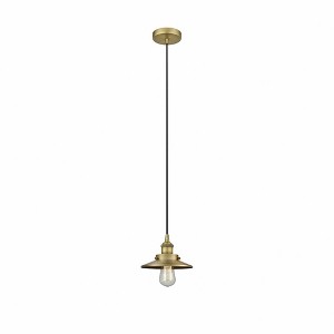 Railroad - 1 Light Cord Hung Mini Pendant In Modern Style-5.75 Inches Tall and 8 Inches Wide - 1 of 1