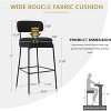 DYHOME Bar Stools Set of 3, 27 Inches Counter Height Kitchen Bar Stools with Back, Modern Metal Tall Bar Stools for Kitchen Island - 2 of 4
