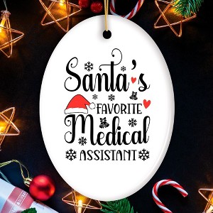 Santa’s Favorite Medical Assistant Christmas Ornament, Administrative Gift, Nursing, and More| OrnamentallyYou - 1 of 4