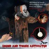 Whisen Outdoor Halloween Decorations Talking Circus Clown with A Balloon, Sound and Motion Activated, Light Up Eyes - Multicolor - 2 of 4