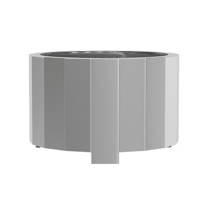 Stainless Steel Smokeless Wood Burning Fire Pit with Stand