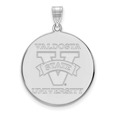 Black Bow Jewelry 10k White Gold Valdosta State Blazers NCAA Extra Large Pendant
