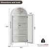 Arched Double Door Bookshelf - 3 of 4