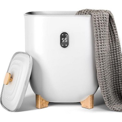 R.W.FLAME Towel Warmer, 25L, Dual Heating Modes, LCD Display, Auto Shut-Off, Fits Towels, Blankets, and Bathrobes -- Perfect Gift for Family