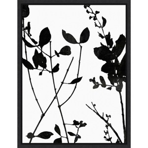 Amanti Art Nature Silhouette I (Leaves) by Danielle Carson Canvas Wall Art Print Framed 18 x 24-in. - 1 of 4