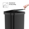 Glad Step Trash Can, Series 2 Soft Close Bin with Odor Protection, 13 Gal, Black - 4 of 4