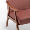 NicBex Microfiber Accent Chair,Upholstered Living Room Chairs with Mid-Height Backrest,Mid-Century Armchair,Accent Chairs for Living Room - 3 of 4