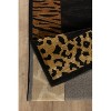 LunaLulinlk Multi 2 ft. x 3 ft. Animal Print Area Rug Black Multi - 3 of 4