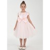 2Bunnies Girl Toddler Satin A-Line Bow Tulle Flower Girl Dress - 2 of 4