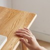 Racxily Solid Wood Computer Desk & Office Desk, Modern Simple Style, Imported Beech, Safe Rounded Corner, for Home Office/Study/Makeup Workstation - 4 of 4