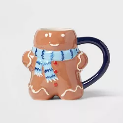 14oz Earthenware Figural Gingerbread Man Mug - Wondershop™