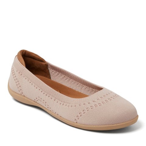 Обувь Dearfoams Women's Misty Ballet Flat Lightweight Slip Ons - Navy 2 Size 8