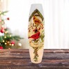 Stony Creek 23.5 Inch Cardinal Birdhouse Pre-Lit Super Colossal Vase Christmas Lighted Glass Accent , Christmas Decor Electric Plug-In Snow Home (1PC) - 2 of 4