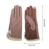 Unique Bargains Women's Bow Sunblock Mittens 1 Pair - 3 of 4
