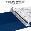 Staples Standard 1/2" 3-Ring View Binder Blue (26427-CC) 82615 - 3 of 4