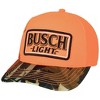Adult Busch Light Blaze Orange Buck Hunter Camo Brim Adjustable Hat - 3 of 4