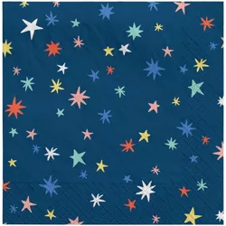 30ct Stars' Lunch Napkins Blue - Spritz™