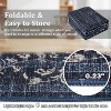Washable Modern Floral Rug - Stain Resistant Indoor Carpet with Non-Slip Backing Low Pile Floor Cover for Living Room Bedroom Office Dining Room - 4 of 4