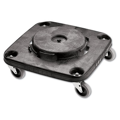 Rubbermaid Commercial Brute Container Square Dolly 250 lb Capacity Black 3530