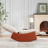 Modern Rocking Chair Recliner,Comfy Rocker Nursery Chair with Footrest,Accent Reading Chair,Upholstered Lounge Chair,Soft Padded Rocker-Cuddlewood - 3 of 4