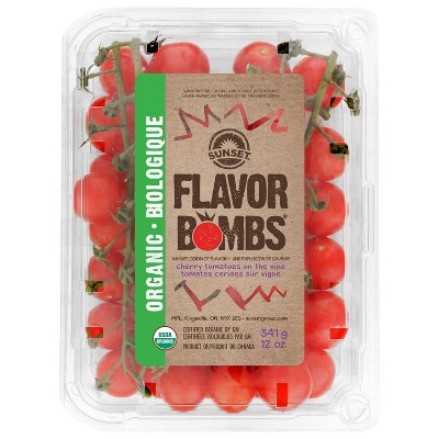 SUNSET Organic Flavor Bombs Tomatoes On The Vine - 12oz