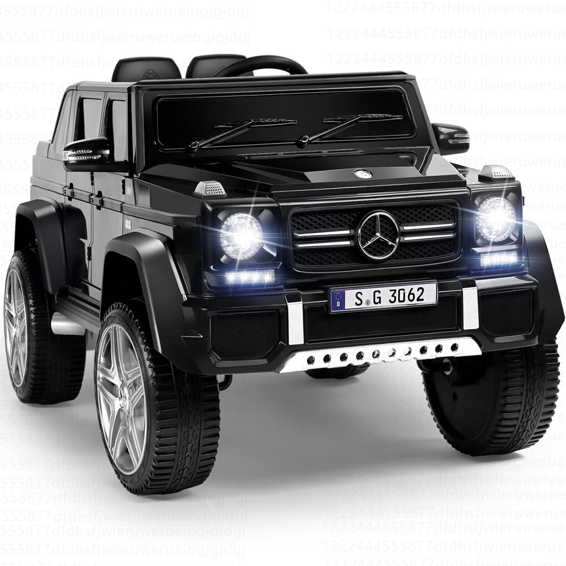 Costway Mercedes Benz 12V Electric Kids Ride On Car RC Remote Control W/Trunk Black