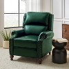 Elisabete Modern Wingback Genuine Leather Recliner with Vintage Nail Head Trim for Living Room and Bedroom  | ARTFUL LIVING DESIGN - 2 of 4